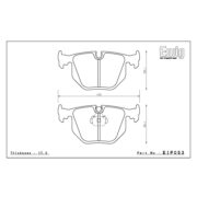 ENDLESS EIP053ME20 Pads rear for BMW 3 series (E46) I X3, LAND ROVER Range Rover