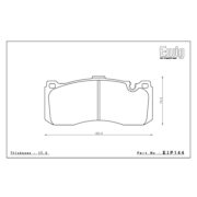 ENDLESS EIP144ME20 Колодки передние для BMW 1 серии I 1 Coupe (E82), MINI John Cooper Works GP (R56)