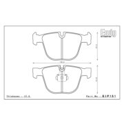 ENDLESS EIP151ME20 Колодки задние для BMW 1 серии Coupe I M3 I 5 серии (E61) I 6 серии (E63) I 7 серии I X5 I X6 BENTLEY Arnage