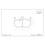 ENDLESS EIP211ME20 Pads rear for PORSCHE 718 Boxster I 718 Cayman