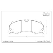 ENDLESS EIP240MXRS Колодки передние для PORSCHE ポルシエ 911 (991) GT3 I 718 Cayman (982) GT4 ※8 (чугунный ротор)