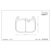 ENDLESS EIP249CCRG Pads front for MINI Cooper S I John Cooper Works GP (F56)