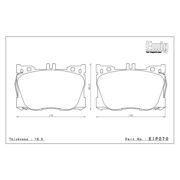 ENDLESS EIP270MXPL Pads MXPL front for MERCEDES C-Class I CLS I E-Class I EQC I GLC