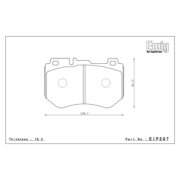 ENDLESS EIP297MX72 Pads MX72 front for MERCEDES C-Class (W205) I T-Model (S205)