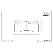 ENDLESS EIP311CCRG Pads rear for BMW M2 (F22) I M2 Competition (F87)