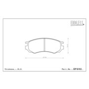 ENDLESS EP262NS97 Колодки NISSAN PULSAR GTI-R I VZ-R, LUCINO, RASHEEN