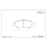 ENDLESS EP288SSY Колодки передние для HONDA Civic I Fit I Jazz