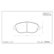 ENDLESS EP292SSY Колодки передние для TOYOTA Altezza I Aristo I Celsior (UCF10, UCF11) I Crown クラウン