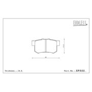 ENDLESS EP322SSY Pads rear for HONDA Accord (CU2) I CR-V I Jade I Odyssey I Stepwgn ステップワゴン