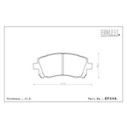 ENDLESS EP348SSS Колодки передние для SUBARU Forester SF5/9 I Impreza GC/GF I Legacy B4