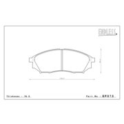 ENDLESS EP373SSS Колодки передние для NISSAN Fairlady Z I Skyline I Murano, INFINITI EX I FX I G I M
