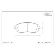ENDLESS EP386MX72PLUS Pads front for TOYOTA GT86, SUBARU Impreza I Forester I Legacy I Outback I BRZ