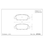 ENDLESS EP389SSY Колодки задние для NISSAN Fairlady Z I Cube I Juke I Skyline, INFINITI EX I FX I G I I M I Q50 I Q60 I Q70 I QX50