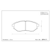 ENDLESS EP417SSS Pads SUBARU WRX 2014+ I Forester XT I Outback 3.6R 2010+