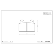 ENDLESS EP452MX72PLUS Pads rear for MITSUBISHI Lancer EVO X (BREMBO)