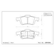 ENDLESS EP458SSY Колодки задние для MAZDA 3 I 5