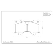 ENDLESS EP464SSS Колодки передние для TOYOTA Land Cruiser 200 I Sequoia (II) I Tundra (II), LEXUS LX 570