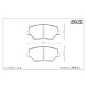 ENDLESS HP822ME20 Колодки задние для HYUNDAI i30 I i30 Fastback