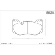 ENDLESS HP950ME20 Pads front for CHEVROLET Corvette C8 (Z51)