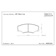 ENDLESS RCP094ME20 (CP2340D43) Pads for caliper AP RACING CP2340 I CP2361 I CP5144 I RD:43.0 I 16mm