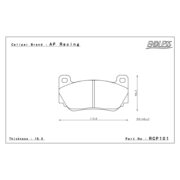 ENDLESS RCP101CCRG Колодки передние для CATERHAM Seven I MG TF I AP RACING CP7600 I RD:46.0