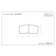 ENDLESS RCP107N35S I 17mm Pads MITSUBISHI Lancer EVO I BREMBO FIA Gr.N