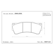 ENDLESS RCP123CCRG Колодки для суппортов ENDLESS RACING MONO6 I RACING MONO6r NISSAN GT-R R35