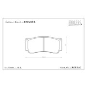 ENDLESS RCP147S580 Колодки для суппортов ENDLESS RACING MONO4r