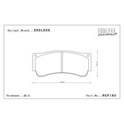 ENDLESS RCP180MA45B Pads (CC35 Type-E I N84M I PRE) for calipers ENDLESS MONO6Sports