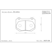 ENDLESS RCP188SSM Pads SUBARU WRX STI 2017+ VAF I VAB (Yellow BREMBO)